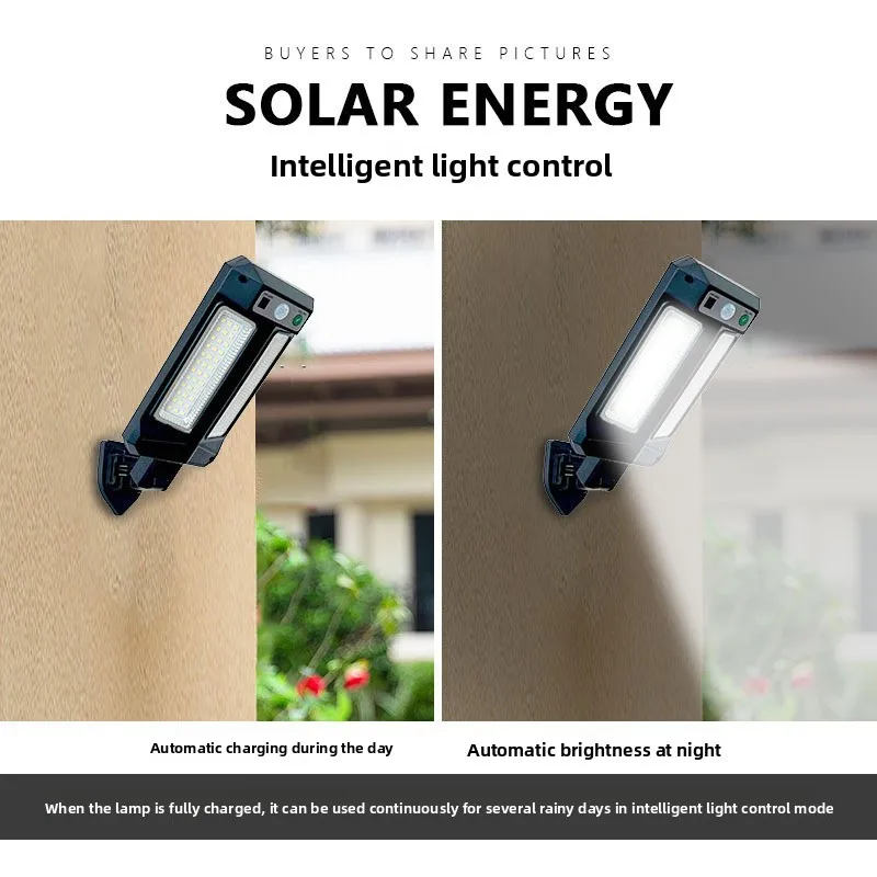 Lampu Taman Luar Ruangan Multi-Fungsi Bertenaga Surya - Lampu Dinding/Spotlight/Lentera untuk Penerangan Eksternal