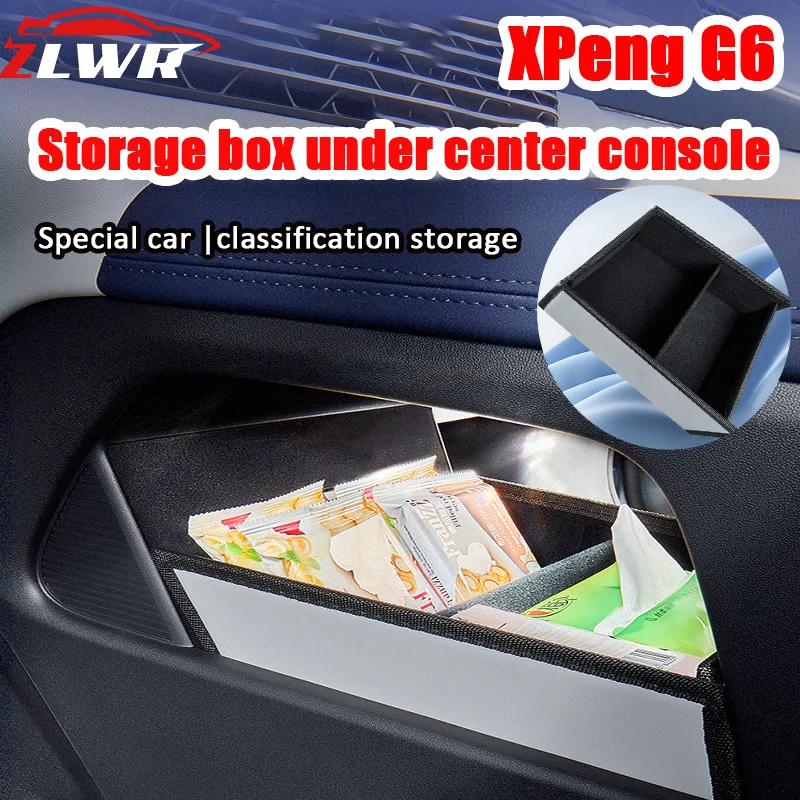 

ZLWR XPeng G6 central control lower storage box original car color heightened storage box car storage box modified decorative su