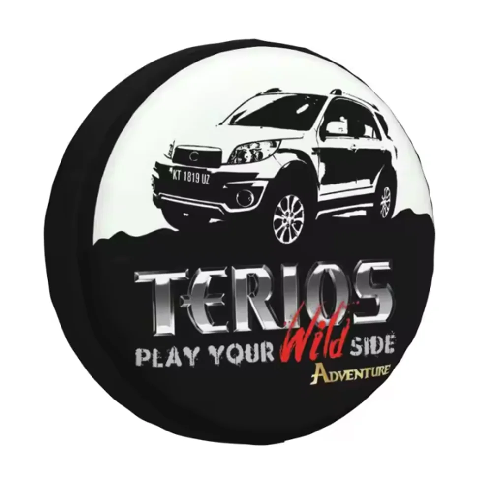 1 × سيارة نمط البوصلة بولي كلوريد الفينيل بولي Leather الجلود قطع غيار عجلة غطاء الإطارات حامي الحقيبة ل دايهاتسو تيريوس تويوتا هوندا اكسسوارات