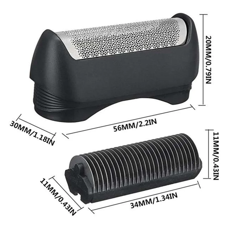 11B Shaver Foil Cutter Replacement for Braun Series 110 120 130 140 150 Electric Shaving Head Shaving Mesh Grid Screen