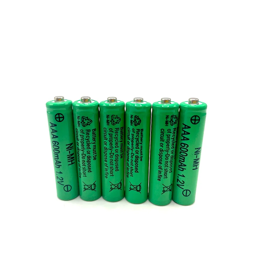 Pilas Aaa Ni-MH Rechargeable Battery 1.2v AA  AAA 600mAh for Mp3 Mobile Phone Remote Control LED Flashlight Toy Digital Batteris