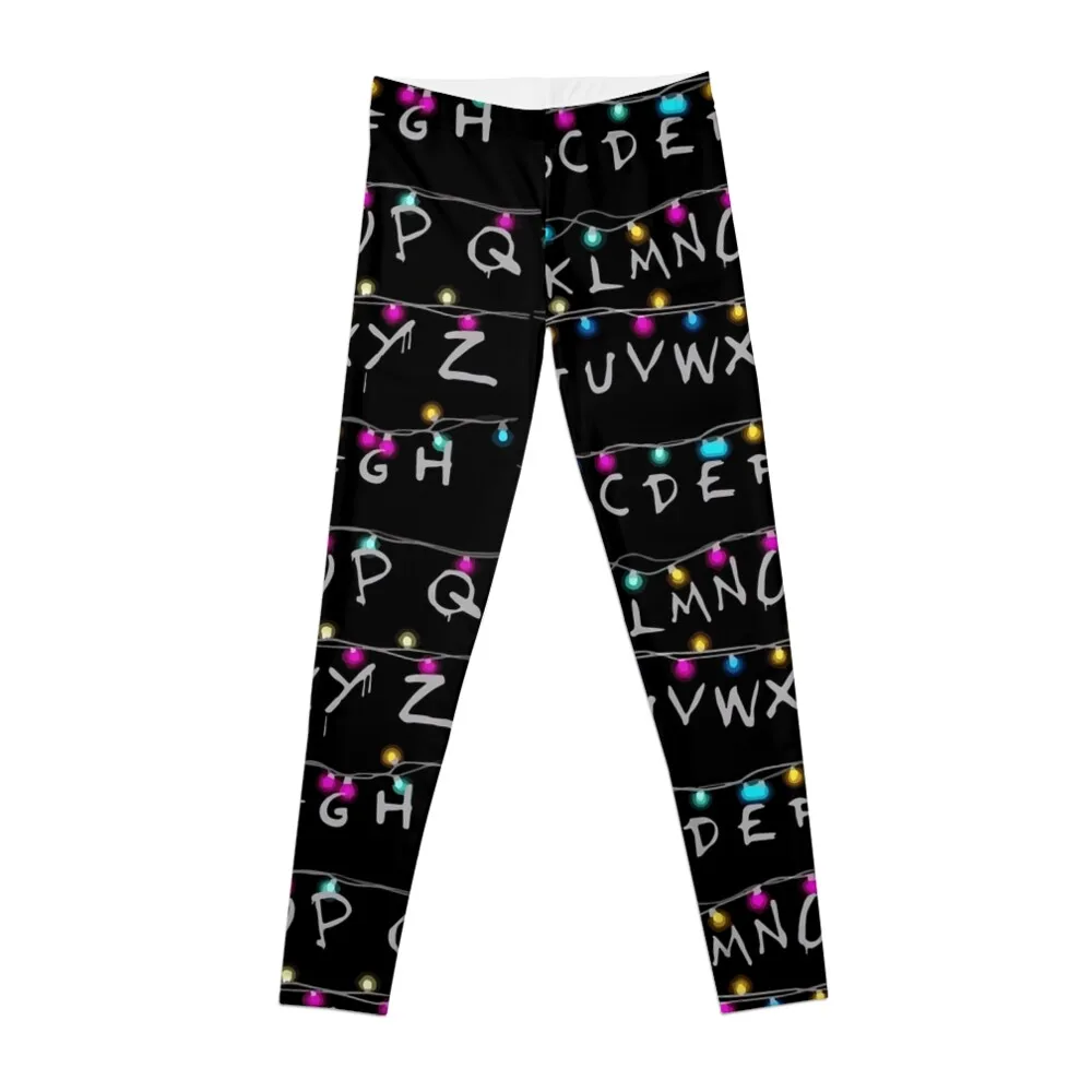 

stranger alphabet things Leggings Women's sportswear leggings Womens jogging pants Women workout leggings