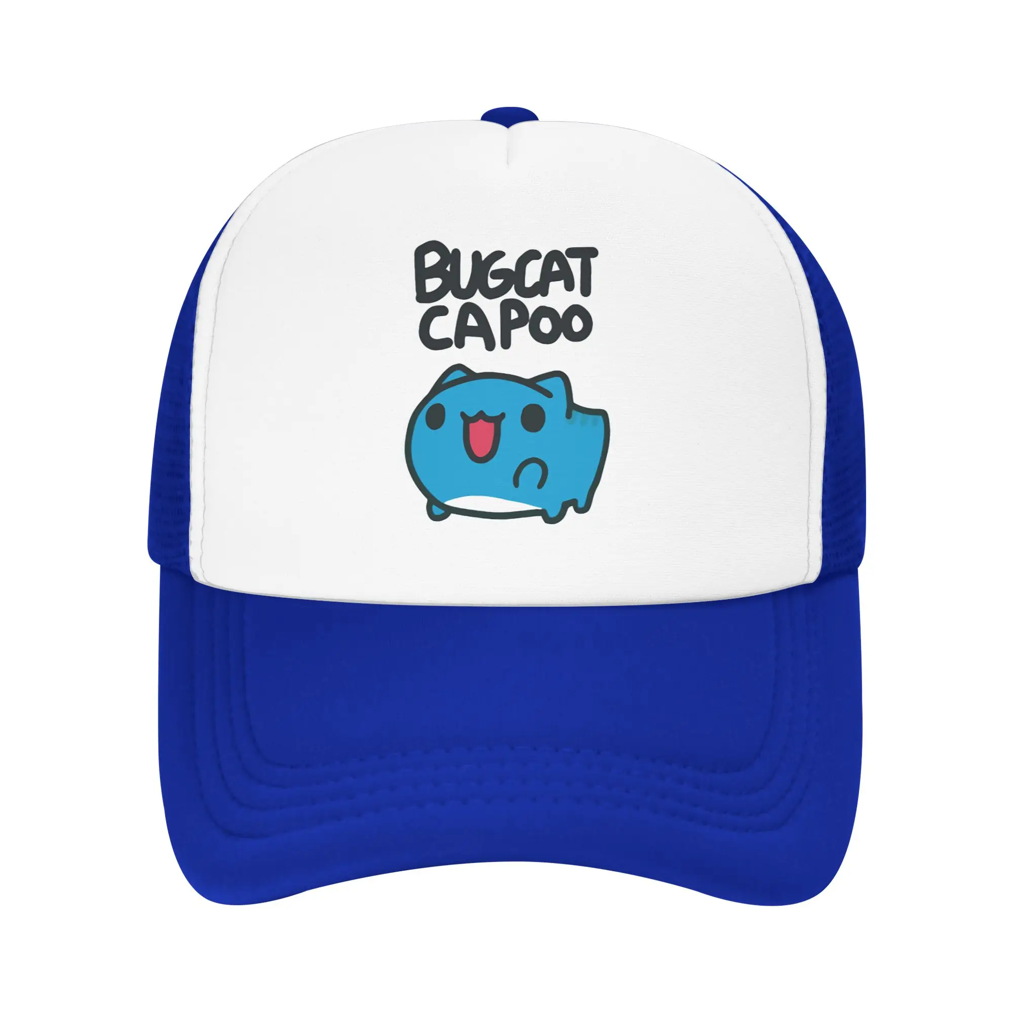 Adult Bugcat Capoo  Trucker Cap Mesh Baseball Caps Polyester Cute Cat Dad Hat Trucker Hat Adjustable Sun Caps Summer