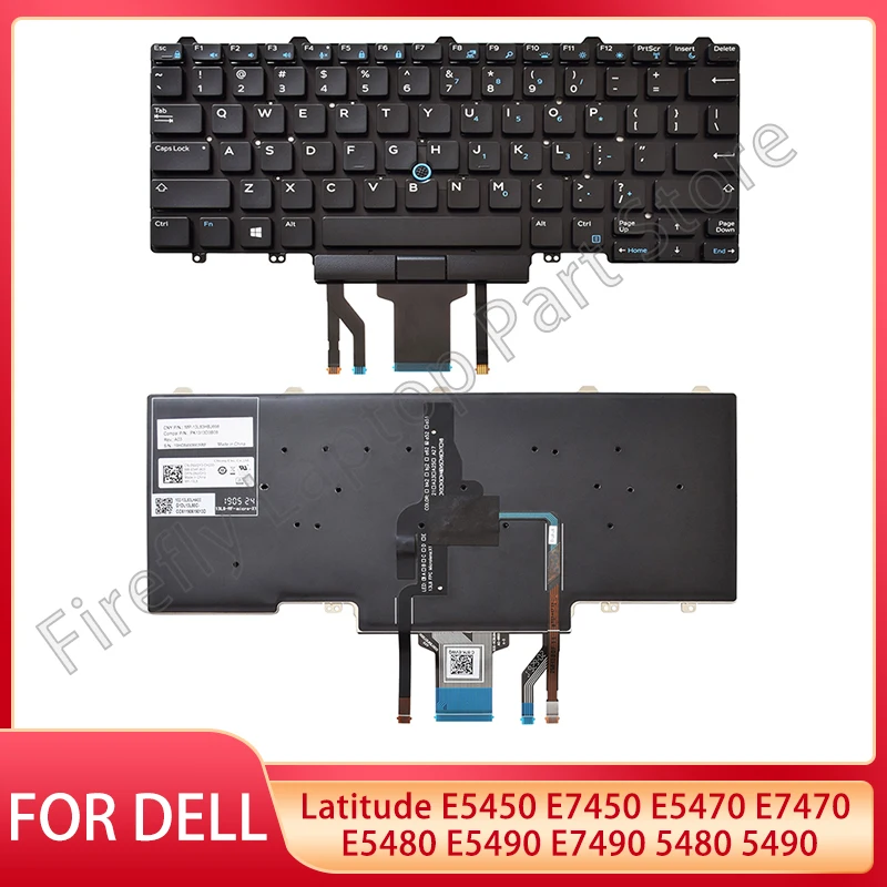 New Backlit Keyboard For Dell Latitude E5450 E7450 E5470 E7470 E5480 E7480 US English Laptop Keyboard