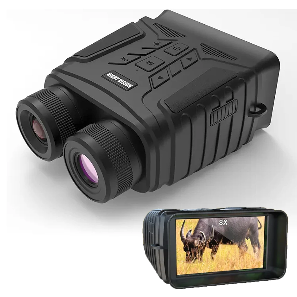 

4.5 Inch 1080P 8X Zoom Digital Binoculars Telescope Rechargeable 300M Infrared Night Vision Camera for Hunting Camping