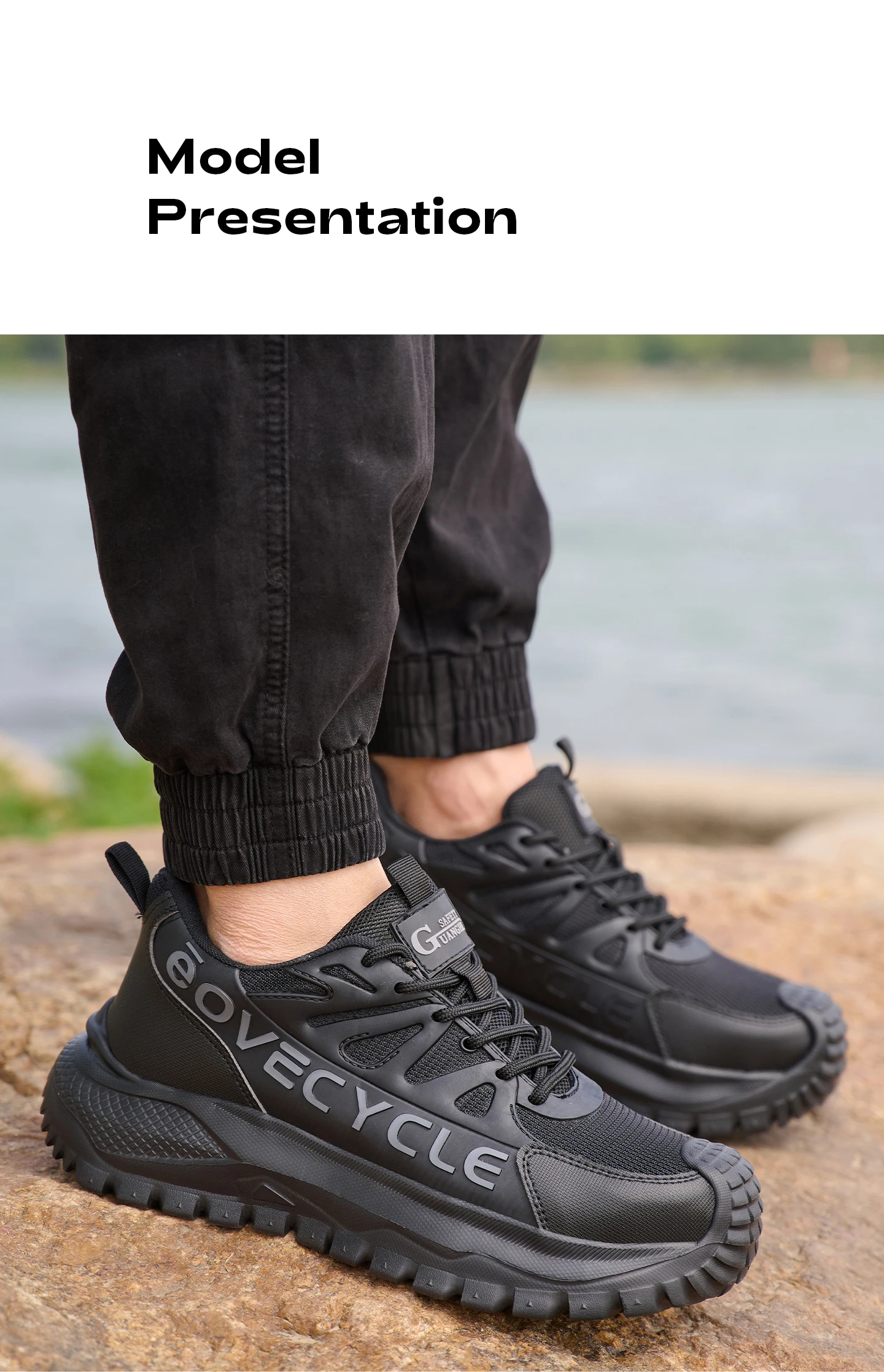 Modische Arbeitsschuhe für Männer, Arbeitssneaker, stoßfest, durchtrittsicher, unzerstörbare Schuhe, Sicherheitsstiefel, rutschfeste Herrenstiefel – Detail 18