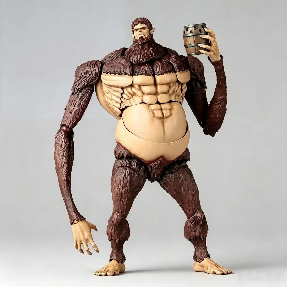 En Stock, Figura de Acción Revoltech de Ko Amazing Yamaguchi, Ataque a los Titanes, Bestia Titán, Modelo Coleccionable, Regalo para Fanáticos del Anime