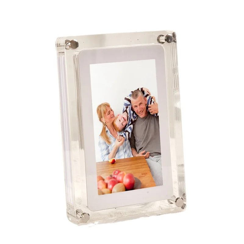 10.1 Inch Acrylic Digital Picture Frame with IPS Display Touchscreen 4GB Memory Auto-Rotate Function and Frameo APP