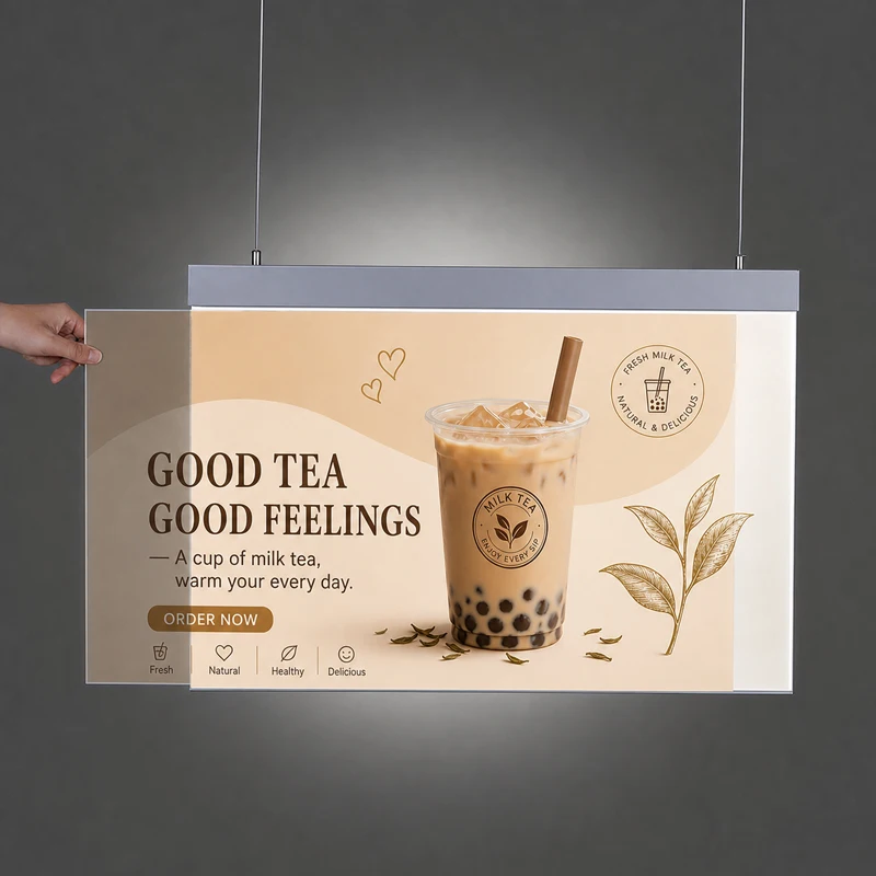 Custom Menu Display Poster Light Box Advertising Light Box Ultra-thin Billboard Light Box For Supermarket Mall Business Shop