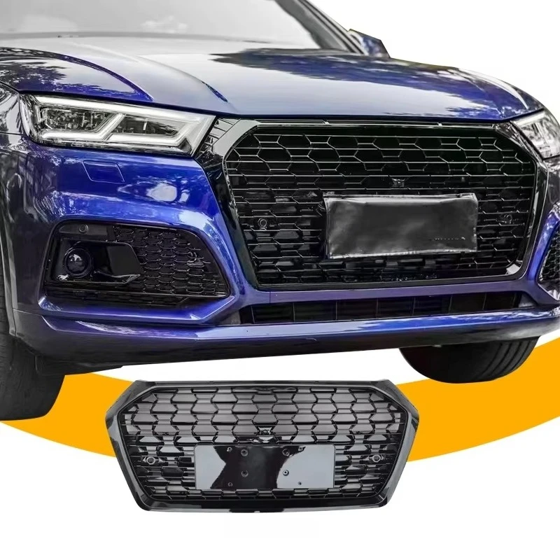 

New Arrival 2018+ for Audi Q5 SQ5 Front Grill ABS Honeycomb Design for Retrofit/Upgrade