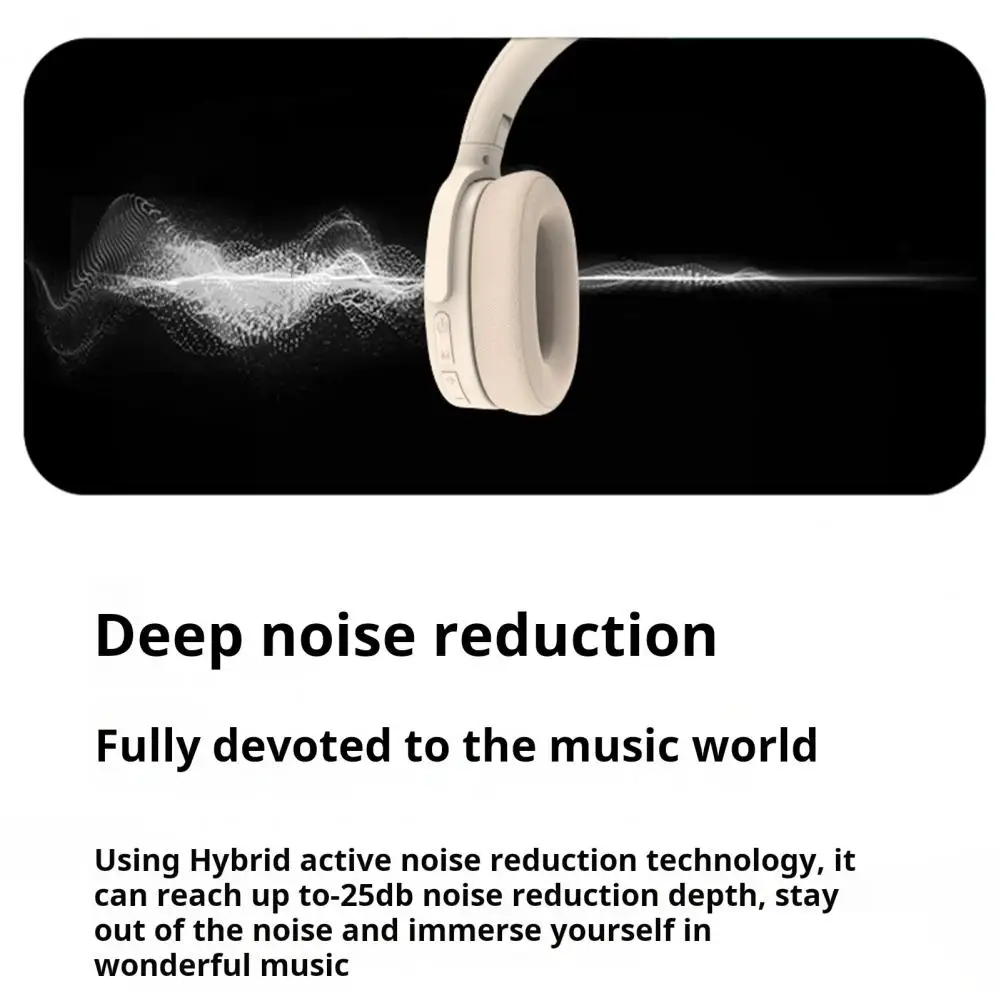 Immersive Music Experience Earbuds Ergonomic Head-mounted Earphones Immersive Anc Bluetooth Headphones for Over Ear Stereo Music