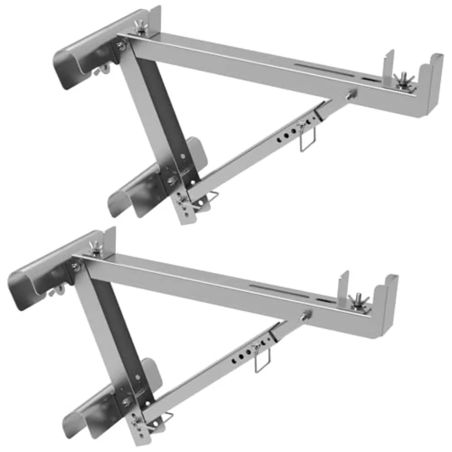 

【Spot goods】Ladder Jacks 2 Pack Scaffolding Platform Bracket - Two-Rung Short Body Extension Ladder Jack for Working 20 inch St