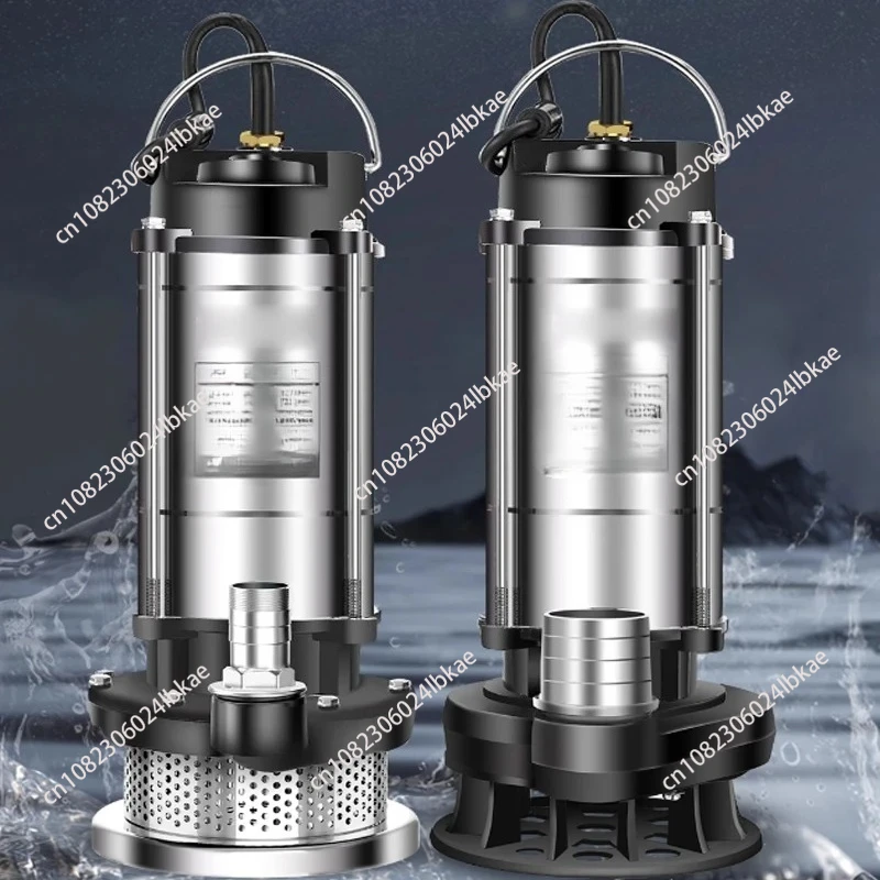 

Погружной насос из нержавеющей стали, бытовой сельскохозяйственный ирригационный насос с большим расходом, чистый водяной насос, канализационный насос