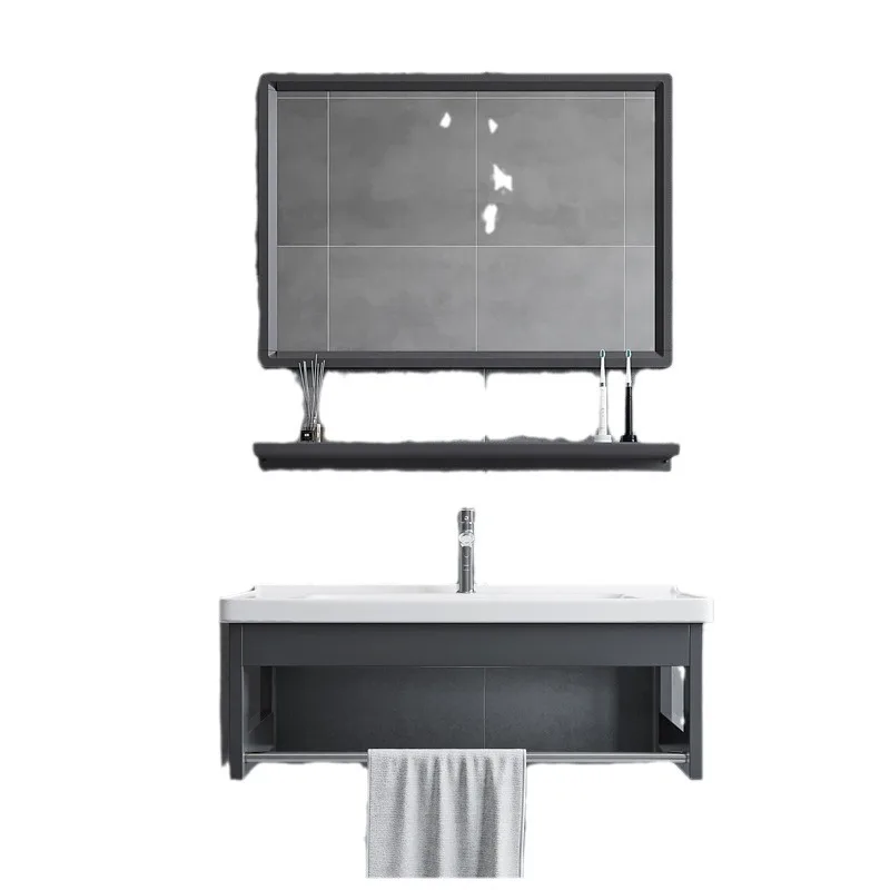 

Household wall-mounted bathroom simple wash basin, small apartment balcony narrow side bracket basin