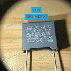 50pcs/lot MPX/MKP X2 472K 4.7nF ±10% P=10mm 392K3.9nF 683k 68nF 153k 15nF 822k8.2nF 124K 120nF 275V Anchor Film Capacitor