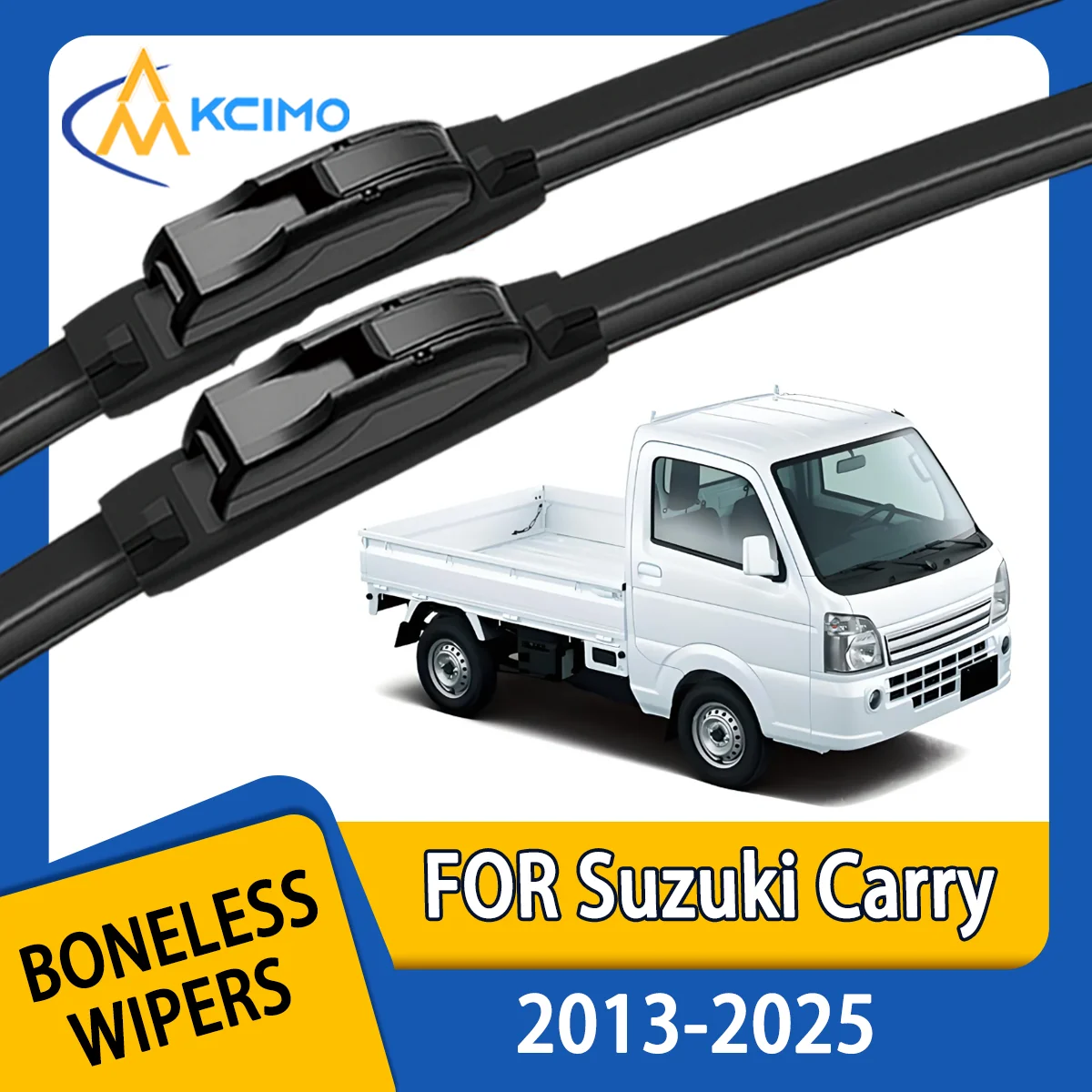 

KCIMO 2PCS New Wiper Blades for Suzuki Carry DA16T 2013-2025 Mazda Scrum Mitsubishi Minicab Nissan NT100 Clipper Front Brushes