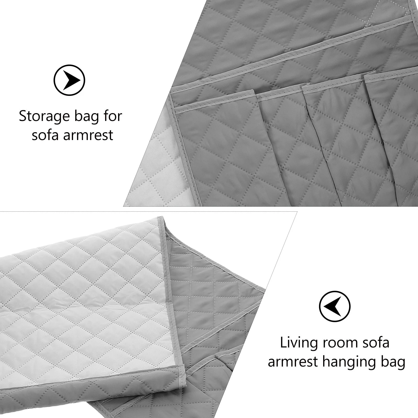 Sofa Armrest Side Pouch Storage Organizer For Couch With Cup Holder Tray Sofa Side Bag Sundries Organizer Armrest Storage