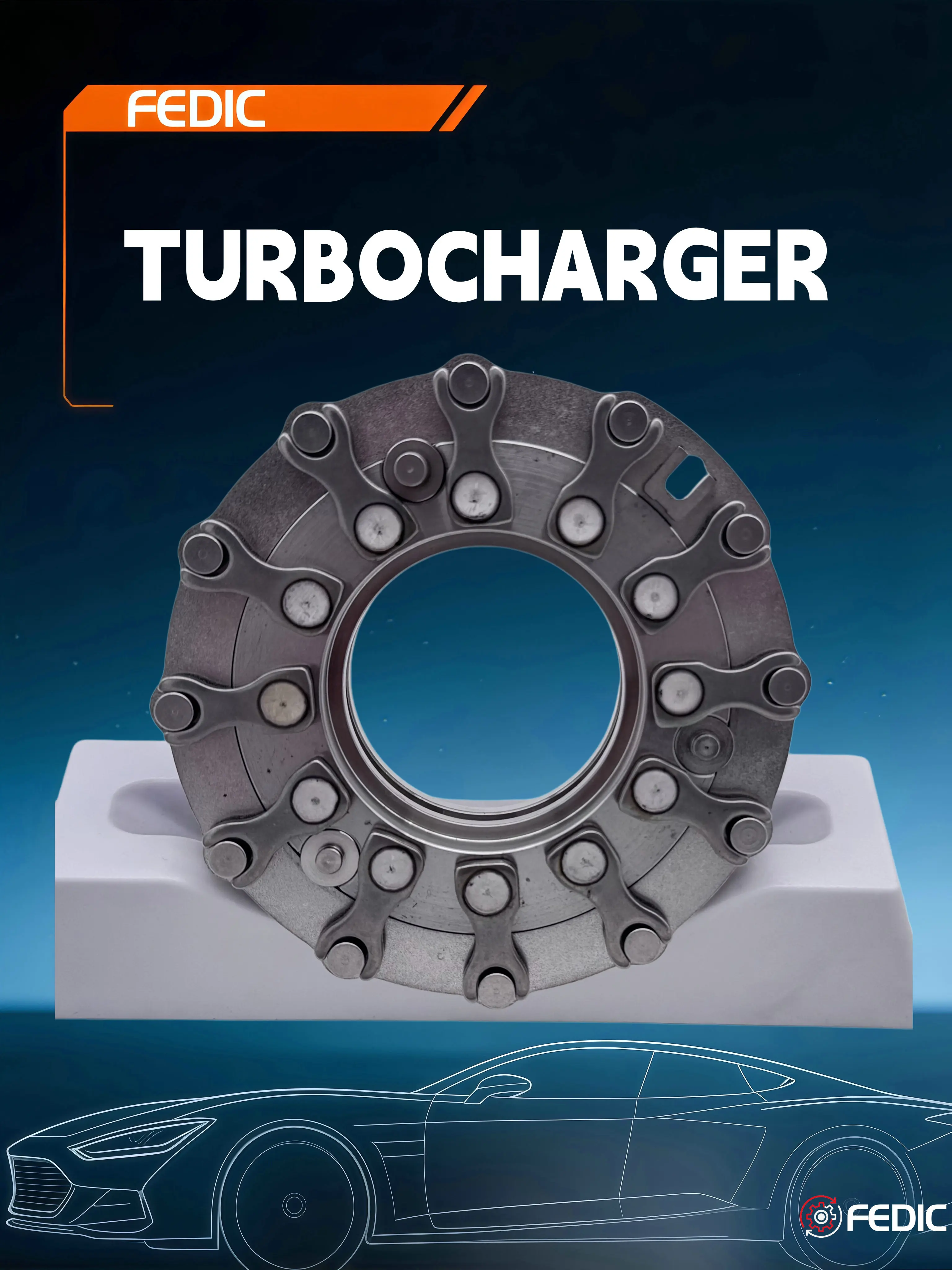 TD04L 49477-01510 49477-01610 Turbocharger VNT for Chevrolet Orlando Cruze Capriva Antara 2.0 VCDi Turbo nozzle ring
