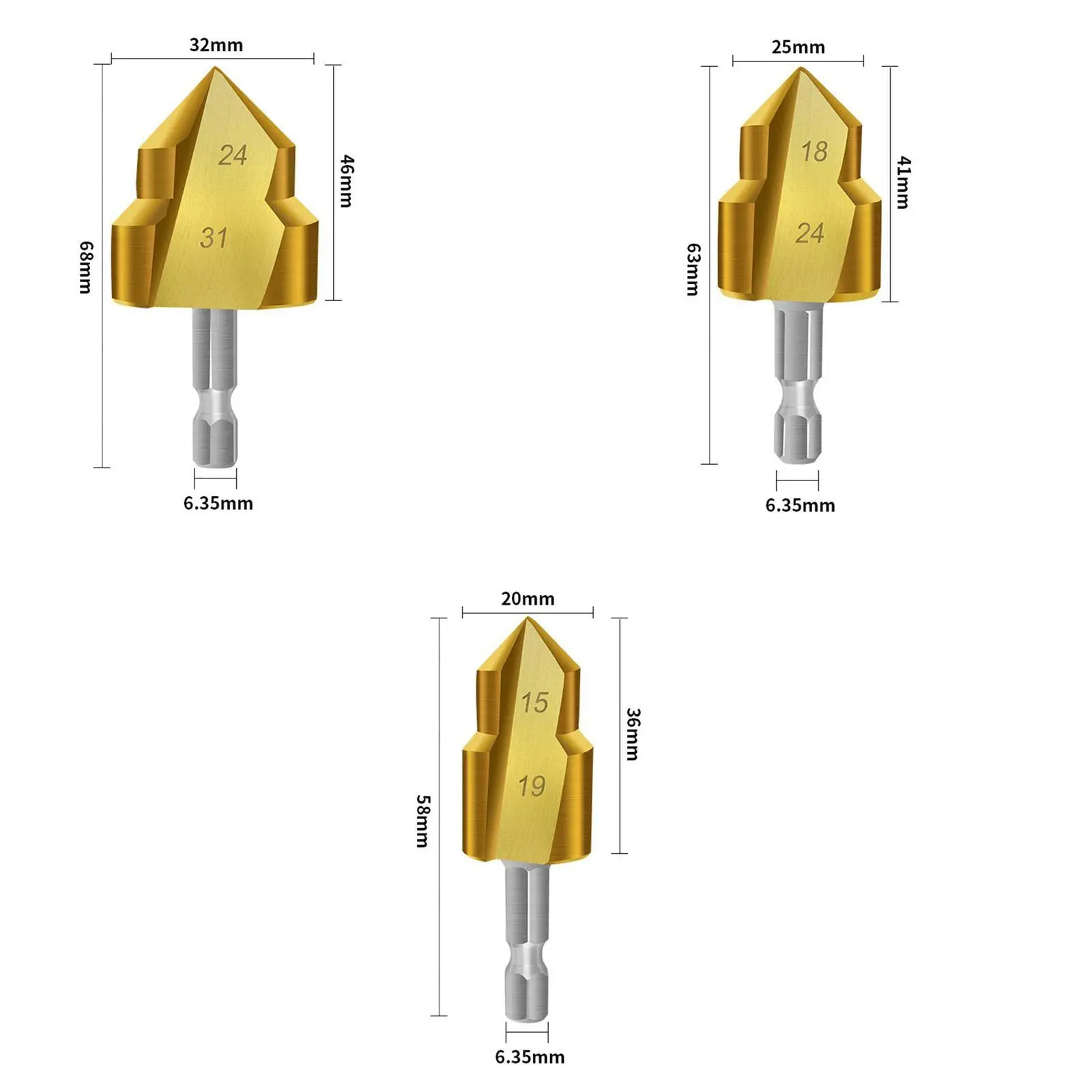 Ppr Lifting Stepped Drill Easy Installation Stable Performance for Water Pipe Repair Multipurpose Plumbing Installation Repairs