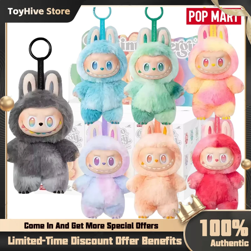 

POPMART 100% Original Labubu V3 The Monsters Big Into Energy Blind Box Vinyl Face Genuine Version Labubu Series Keychain Pendant