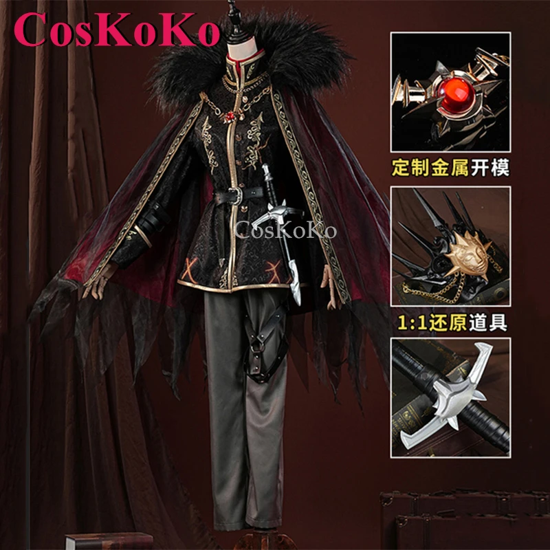 

CosKoKo Ithaqua Cosplay Game Identity V Costume Night Watchman Fashion Uniform Full Set Halloween Party Role Play Clothing S-XXL