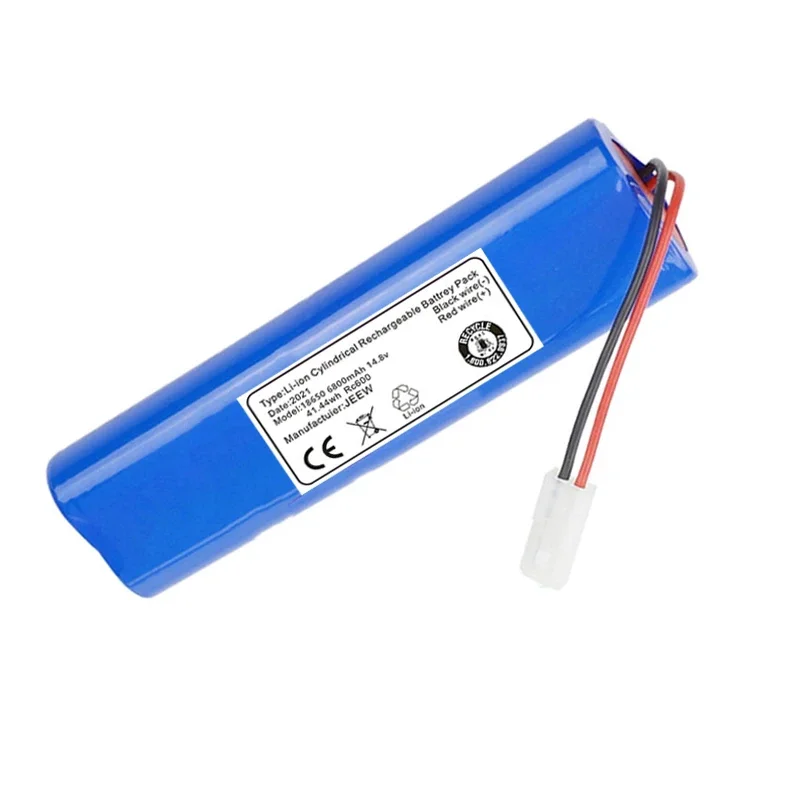 100% nuovo originale 14.4V 6800mAh 4800mAh 2800mAh 18650 batteria utilizzata per i componenti dell'aspirapolvere robot Qihoo 360 S6
