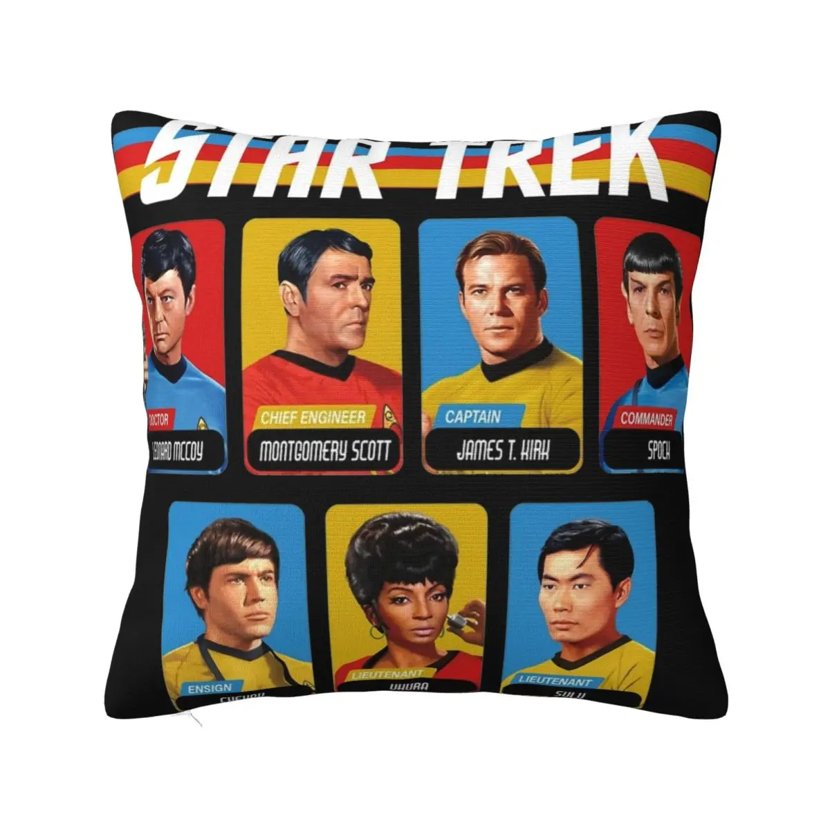 Decorative Pillowcase Stars Treks Original Series Retro Full Color Home Funny Movie Throw Pillow Case Cover Square Multi Size