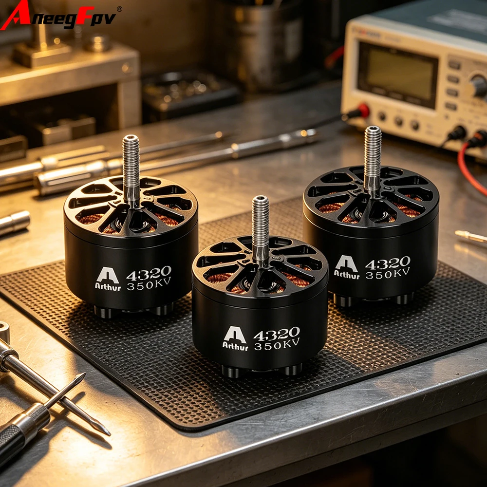 

Комплект из 4 бесщеточных двигателей Flashhobby A4320 350KV 6-12S для высокоскоростных FPV-дронов X-класса с увеличенной дальностью полета