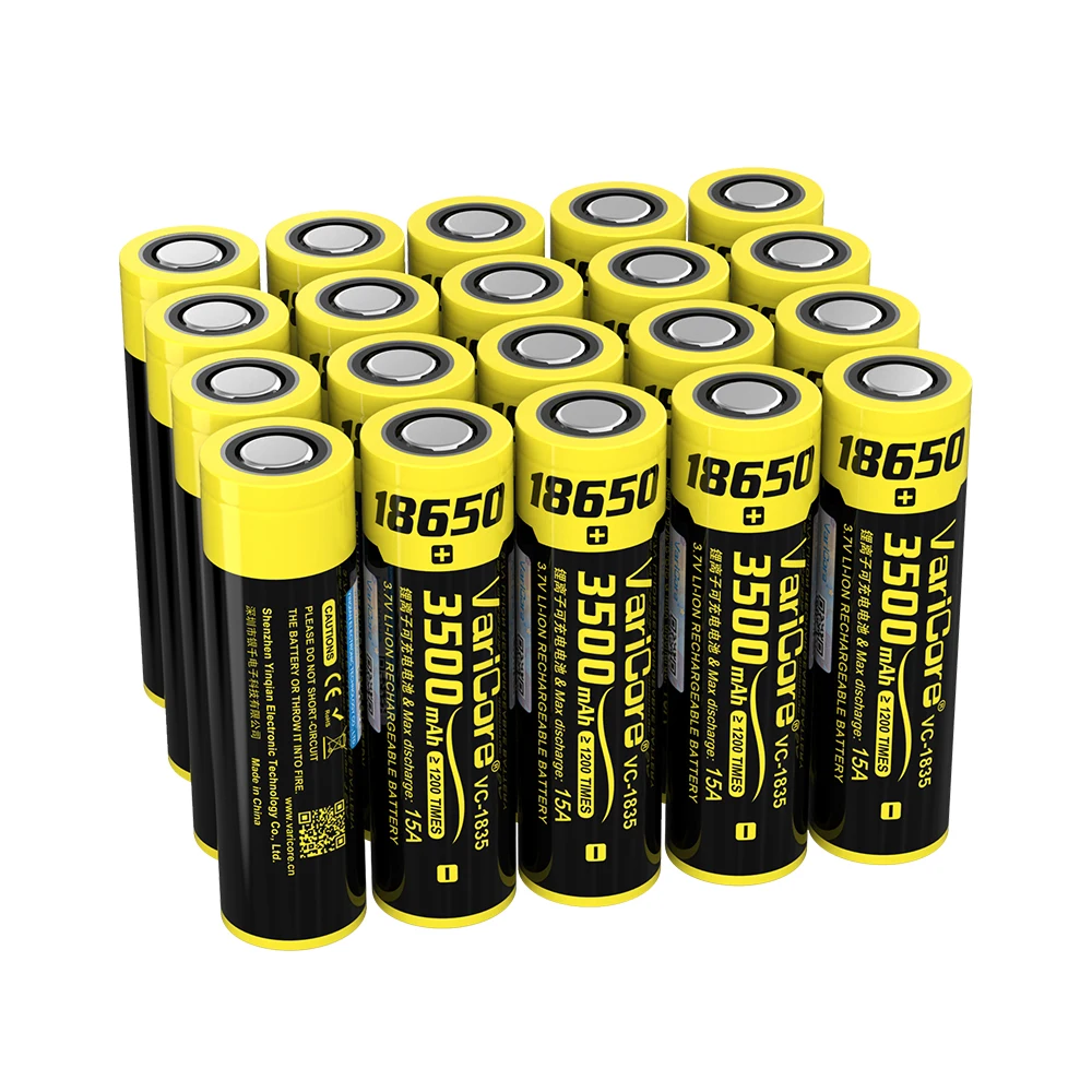 VeitoKala 18650 Batterie Lii-35S 3.7V Eddie ion 3500mAh 10A décharge Puissance batterie Pour les appareils à forte consommation
