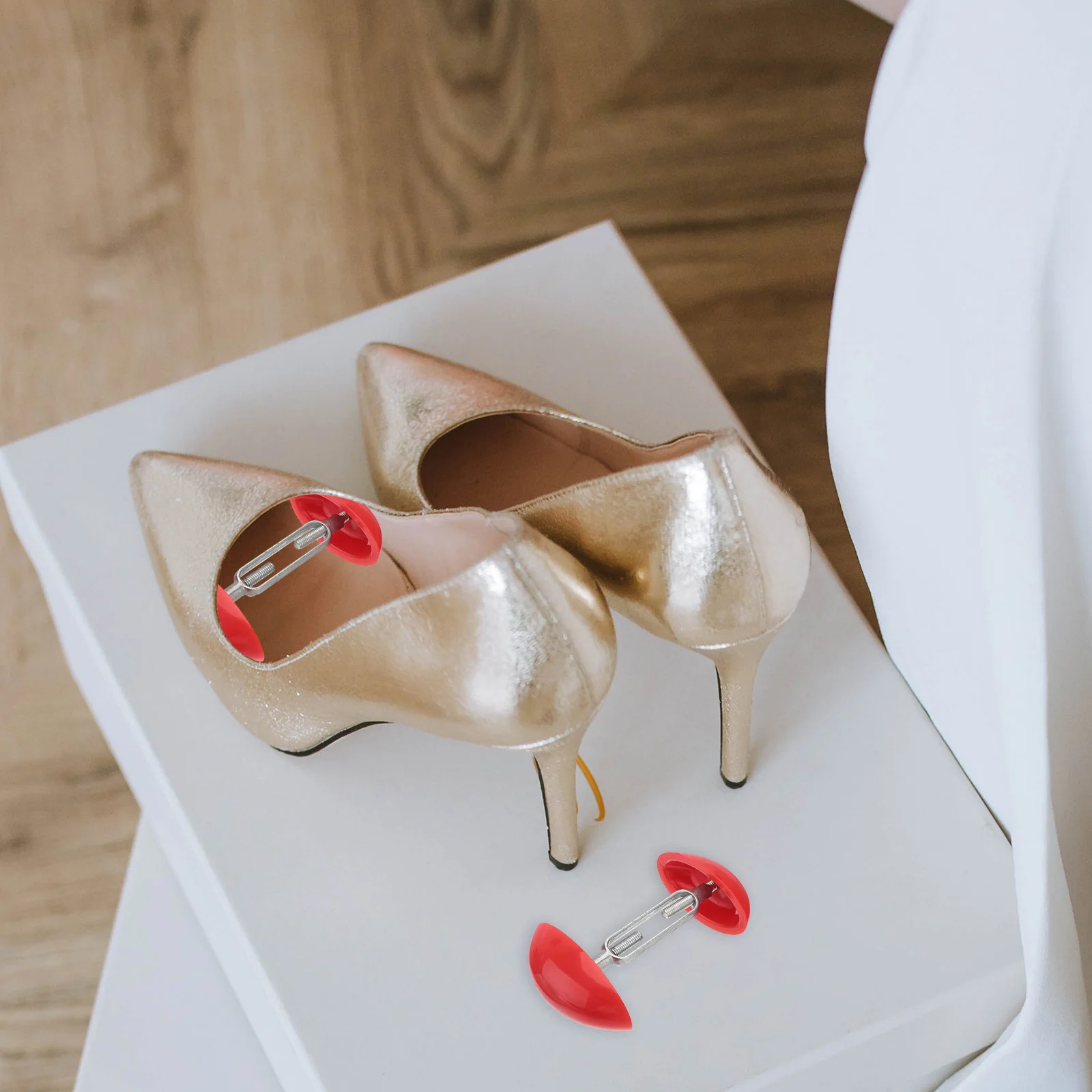 

1 пара носилок для обуви, регулируемый прочный расширитель для обуви из АБС-пластика, практичный держатель для обуви на высоком каблуке для дома