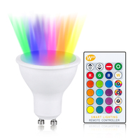 85-265V 10W GU10 LED Bulb 16 Colors RGB+CW+WW Lamp Spotlight  IR Remote Control Ampoule Bombillas Room Home Party Festival Decor