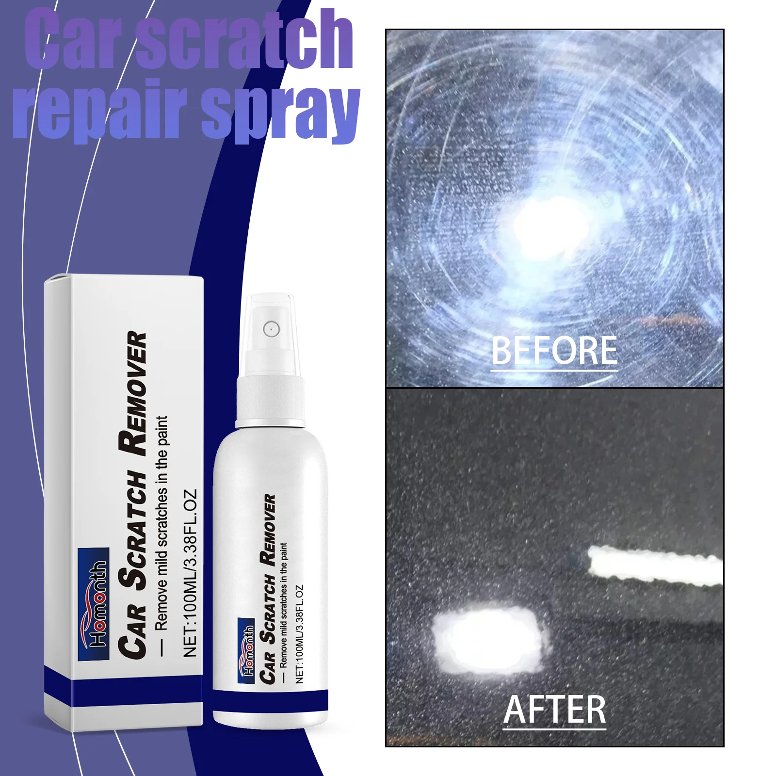 Car Scratch Spray, Car Paint Care Scratch And Scrape Repair Easy To Use Extends Car Paint Life Car Coating And Restoration Spray