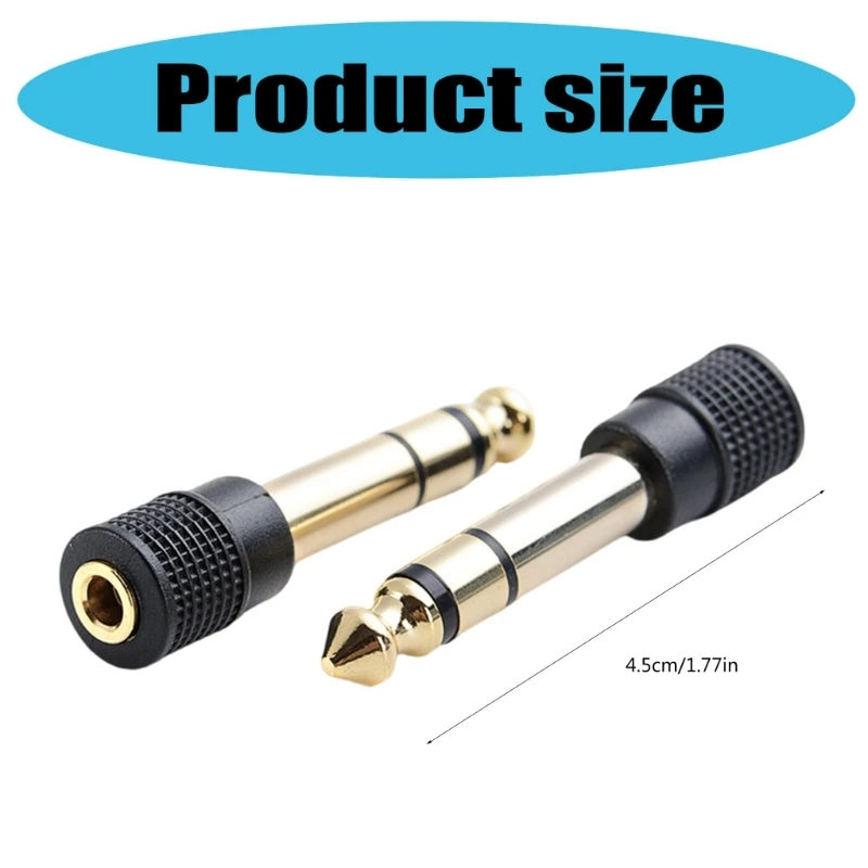 1/4'' 남성 1/8'' 여성 스테레오 헤드폰 어댑터 연결 케이블 업그레이드