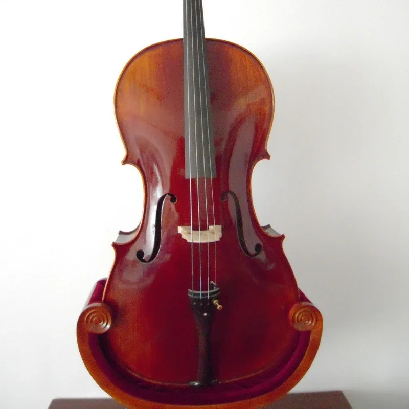 

High-quality handmade solid wood cello, playing big