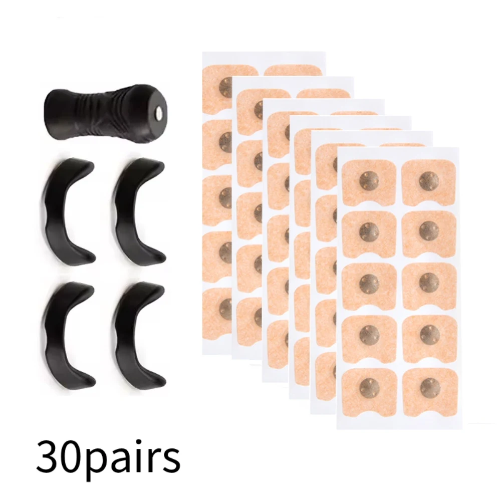 

10/120pcs Magnetic Nose Strips Pack Of Anti Snoring Nose breathe Strips Intake Breathing Nasal Strip Nose Extender Sticker Kit