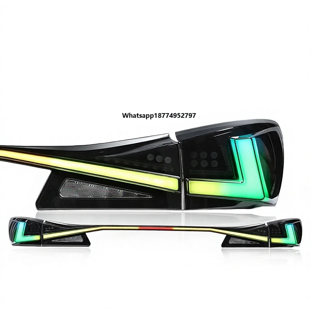 Suitable for  IS   2006-2012 Tail Light Assembly Modification Dynamic RGB Through-type Daytime Running Lights