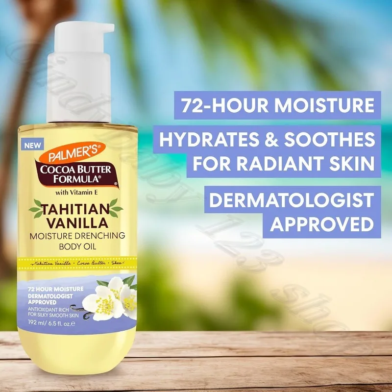 Vanilla Flavor Vitamin E Massage Body Oil Deep Nourishing Moisturizing Brightening Firming Fixes Fine lines Lasting Fragrance