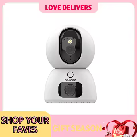 1PC Security Monitoring Kit: 2.4G/5GHz Dual-Band WiFi, 360&deg; Pan &amp; Tilt PTZ, Dual Lens Coordination, Bluetooth &amp; Family Sharing