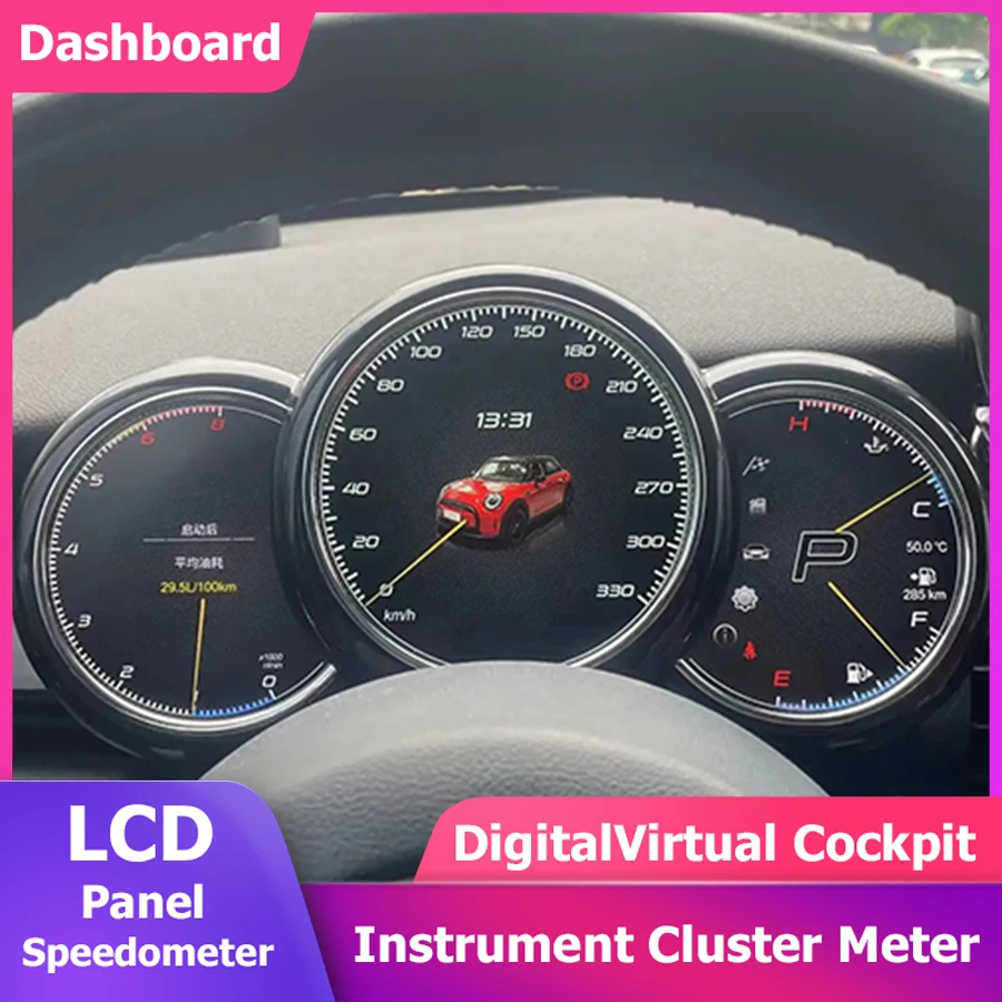 

For BMW Mini Cooper 2004-2023 R56 R55 Digital Tachometer Instrument Gauge Cluster Dashboard Panel Speedometer virtual Cockpit