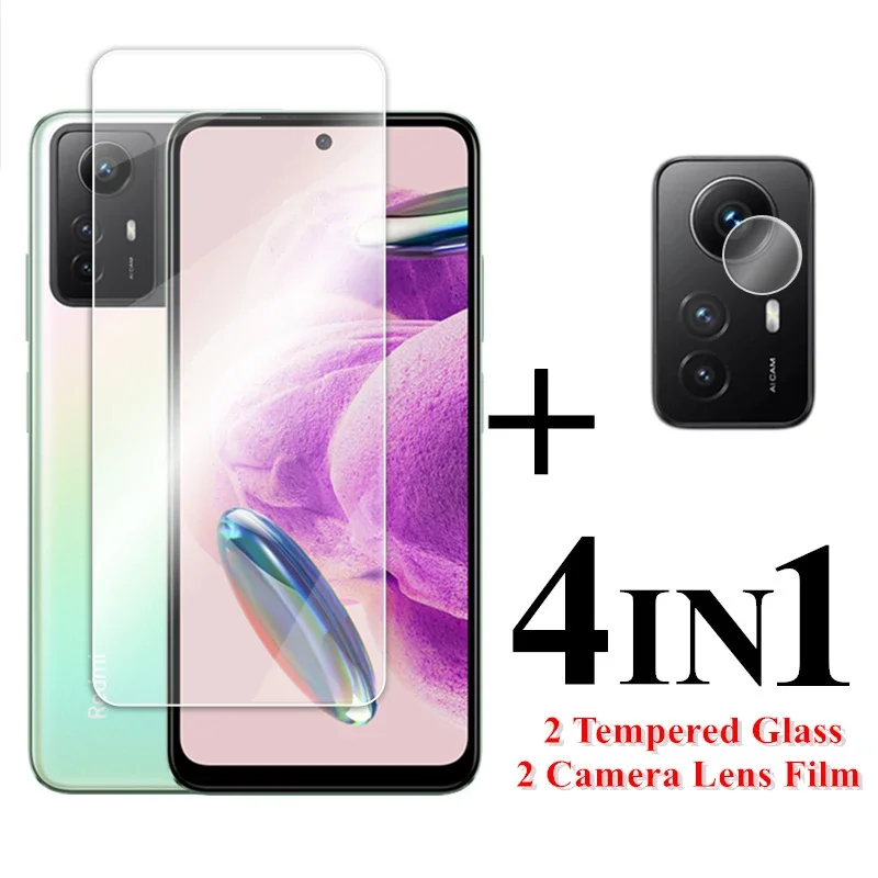 

For Redmi Note 12S Glass 6.43 inch Transparent Screen Protector For Redmi Note 12S Tempered Glass Xiaomi Redmi Note 12S 4G Film