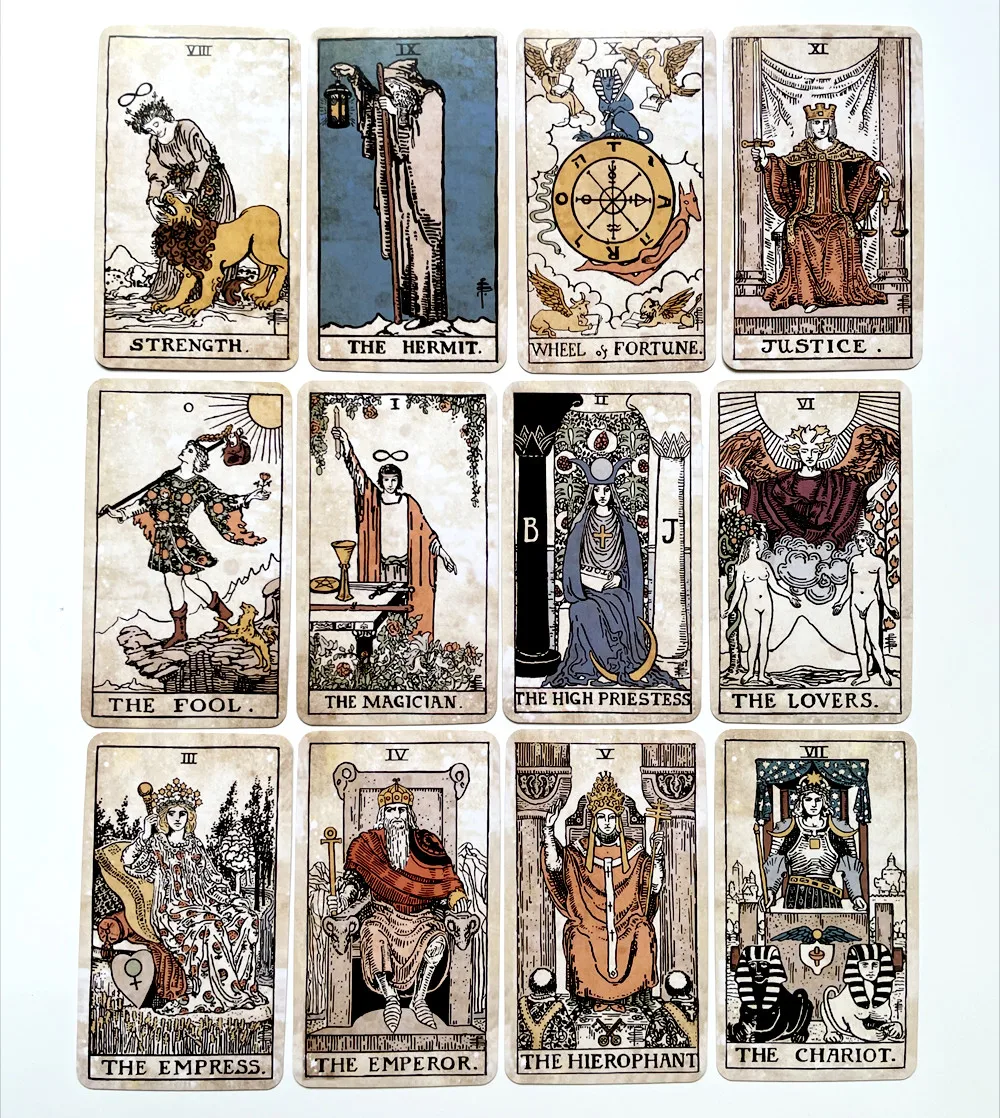 tarot Vintage wait  tarot cards with PDF guidebook  board game divination