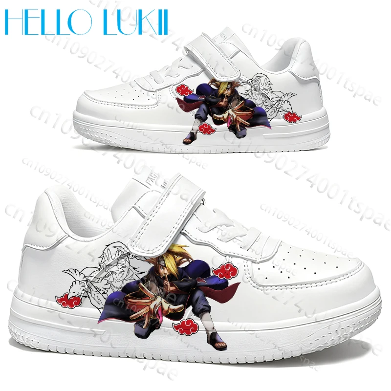

Anime Figure Deidara Children Selection Shoes Boys Girls Hot Selling Platform Lace Up White Printing Shoes 2026 Birthday Gift