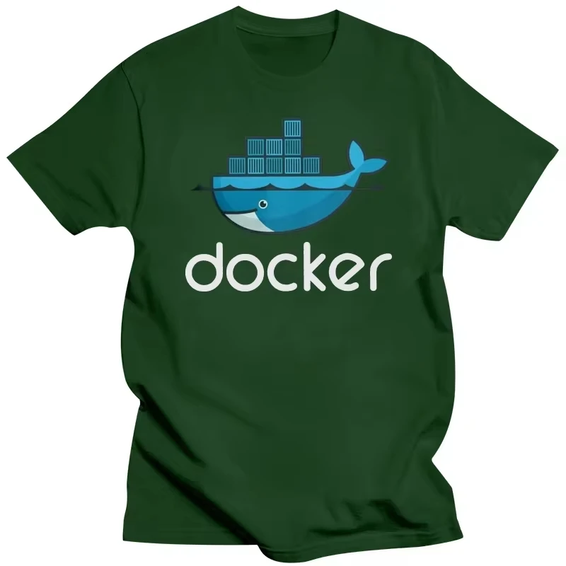 Docker Logo T-Shirt Linux Javascript Computer Rogramming Developer T-Shirt Programmer Coder Women T-Shirt Gift Creative Top