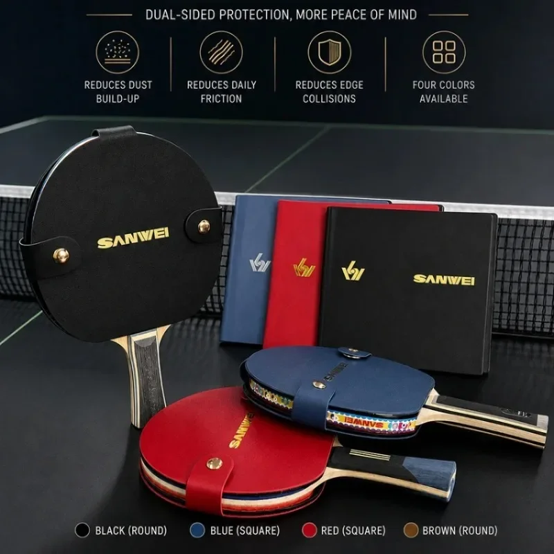 Table Tennis Rubber Protective Clip Universal Ping Pong Racket Half Cover Oxidation Anti Collision Rubber Table Tennis Sports image 5