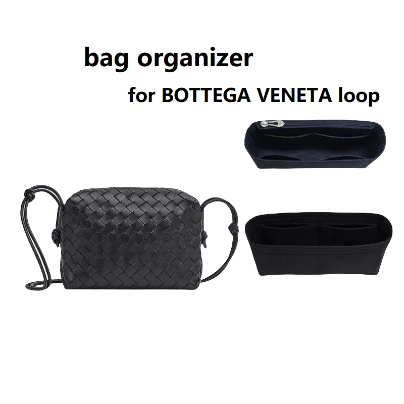 Only Sale Inner Bag】Bag Organizer Insert For Bottega Veneta Loop Shoulder Bag Organiser Divider Shaper Makeup