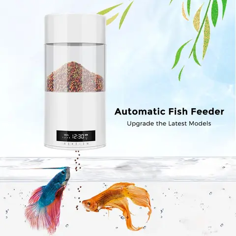 USB 배터리 이중 목적 어항 자동 피더, 지능형 타이밍 정량 피더, 대용량 피더, 500ml, 신제품