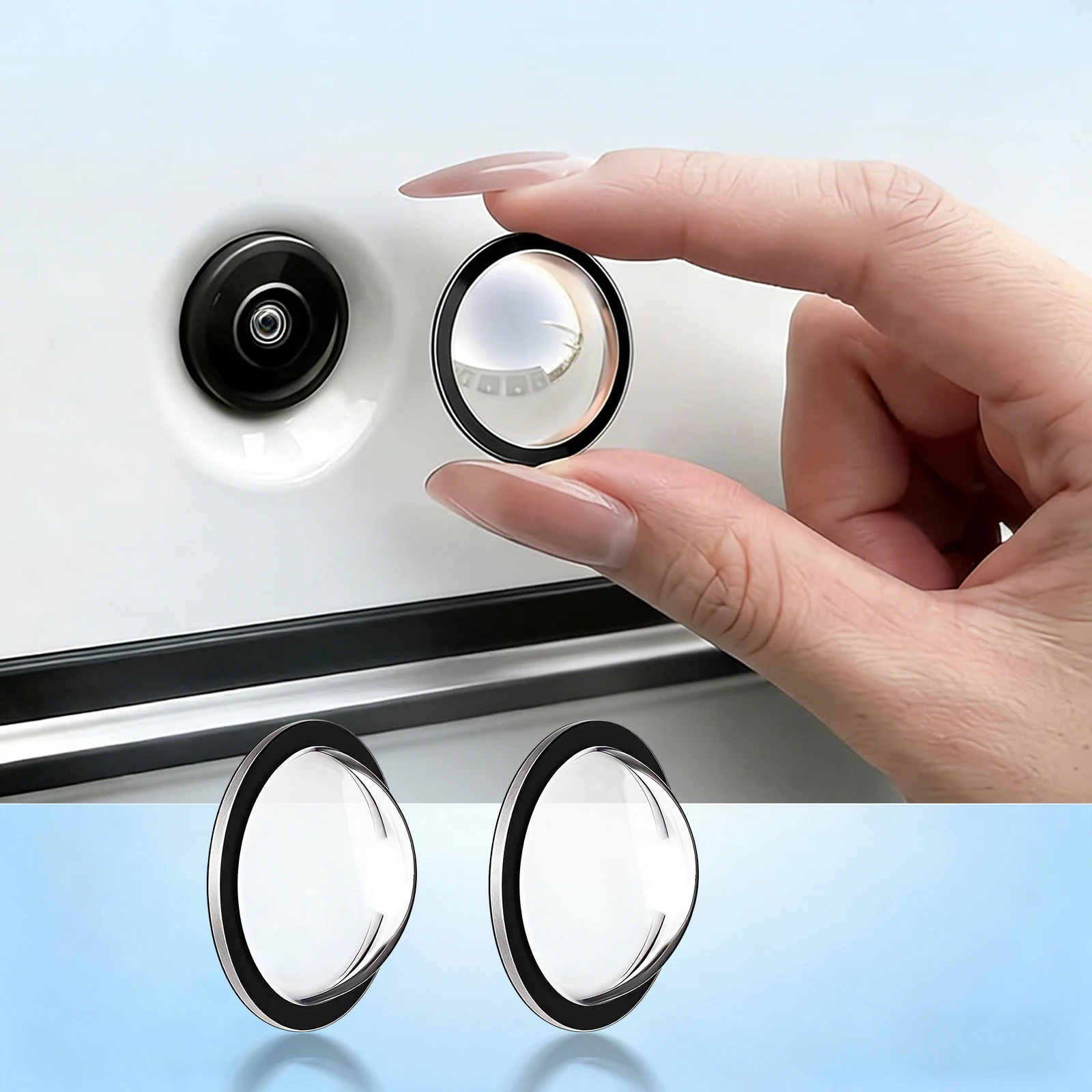 

Car Camera Lens Protector for Tesla Refreshed Model Y Car Backup Camera Protective Sticker High-Transparency Design Anti-Scratch