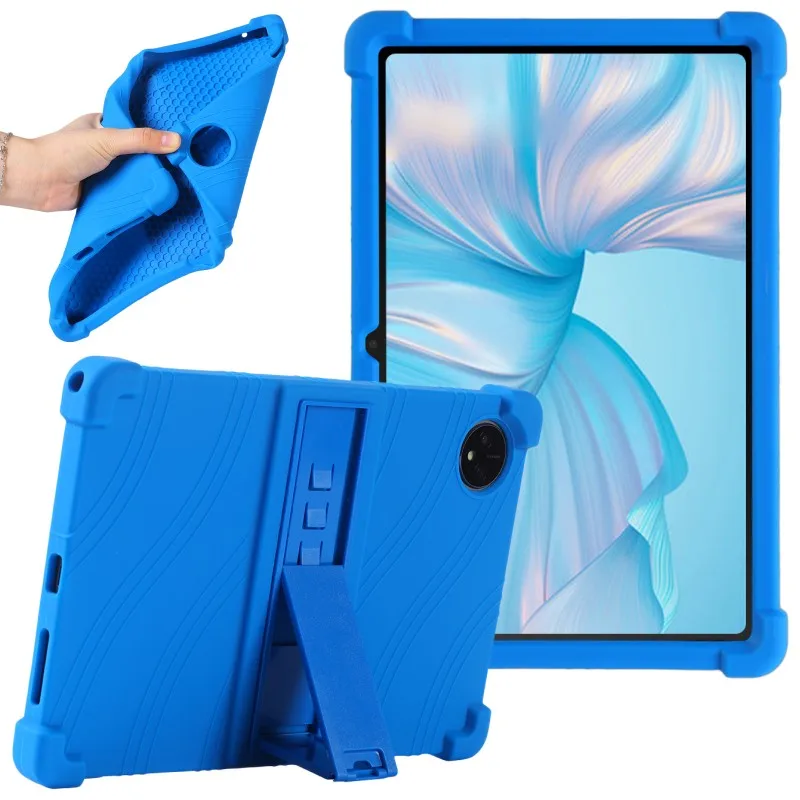 

Soft Silicone Cover For Blackview Oscal Pad 7 (2024) 10.1" Tablet Case Kickstand Protector Funda with 4 Shockproof Airbags