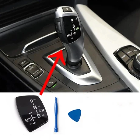 Car Gear Shift Knob Panel For BMW 1 2 3 4 5 7 Series F10 F11 F01 F02 X1 X3 X4 X5 X6 M3 M5 F30 F32 F48 F16 Interior Modification