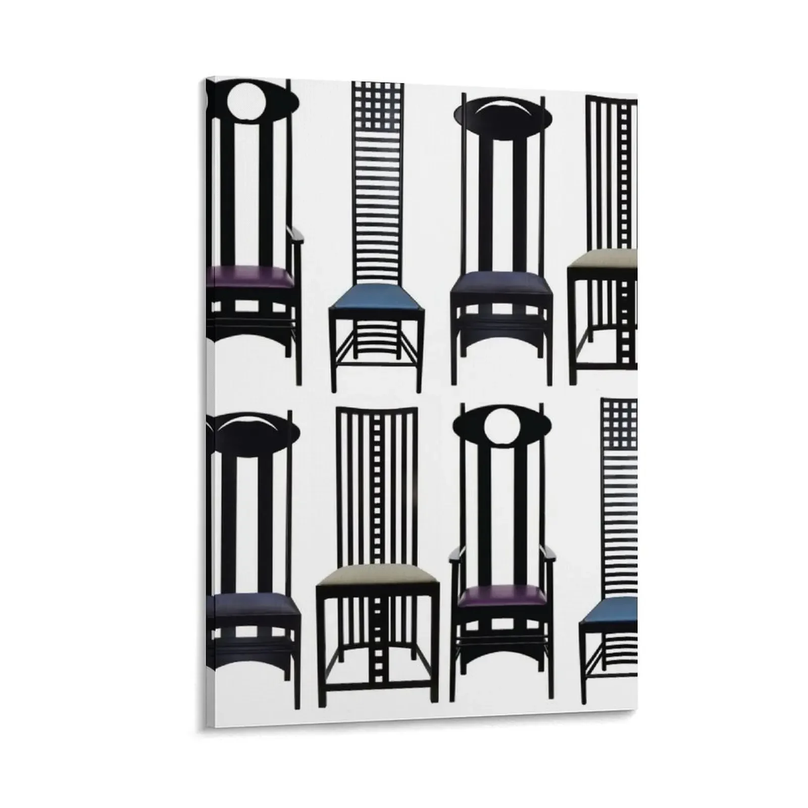

Charles Rennie Mackintosh Chairs Canvas Painting Decoration bedroom Paintings vintage home decor